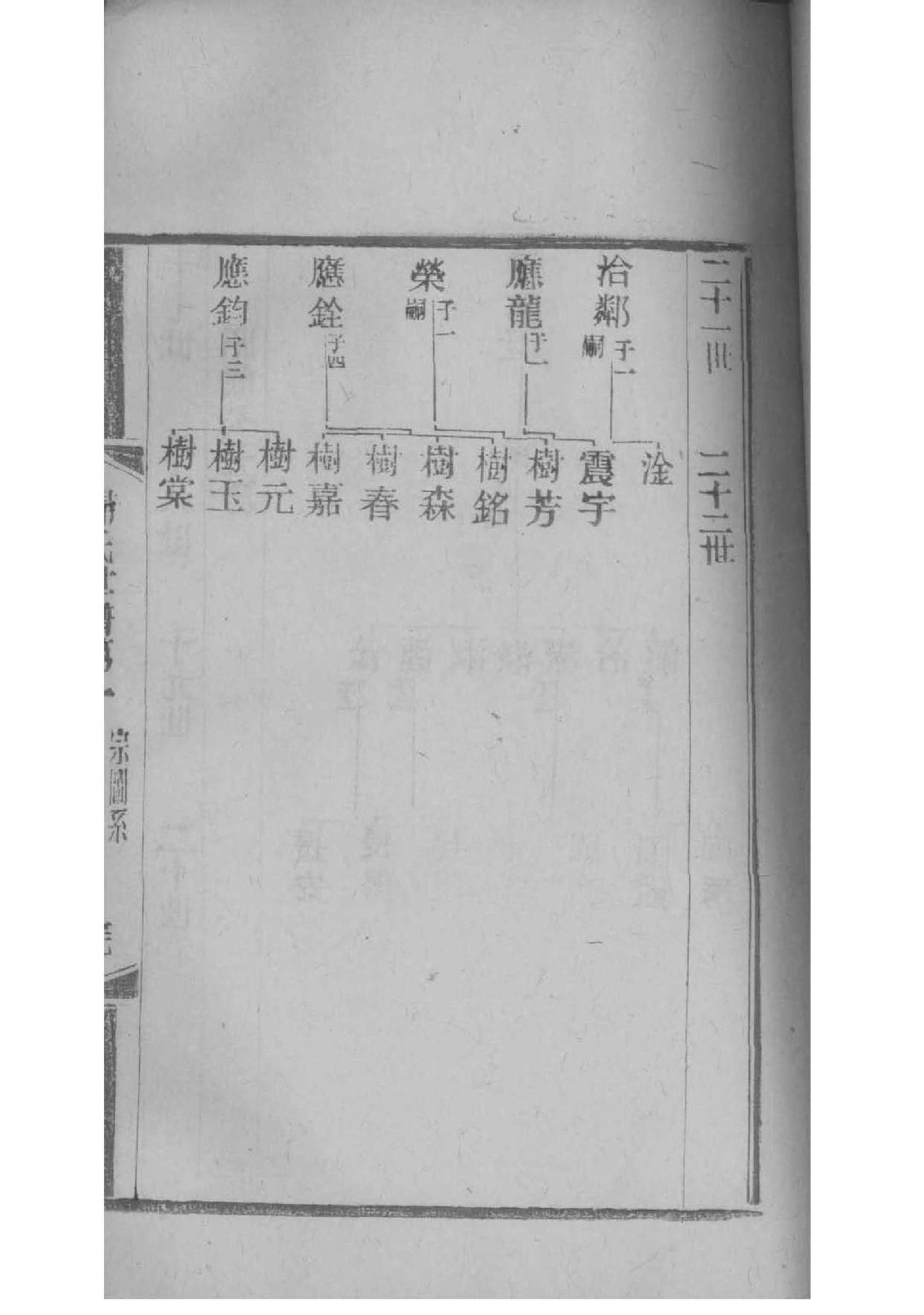 墓碑族谱格式