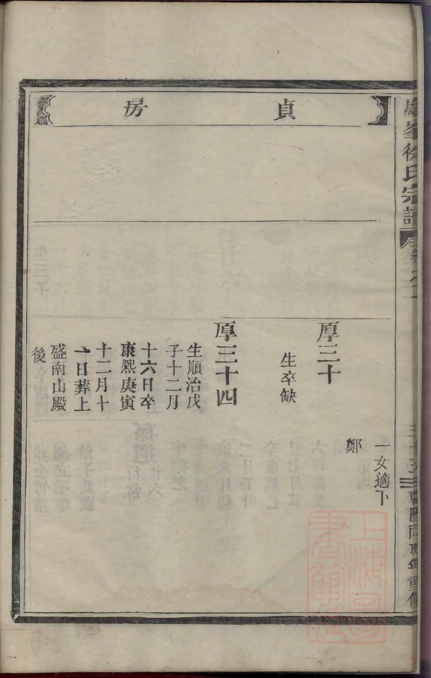 庾氏族谱大全