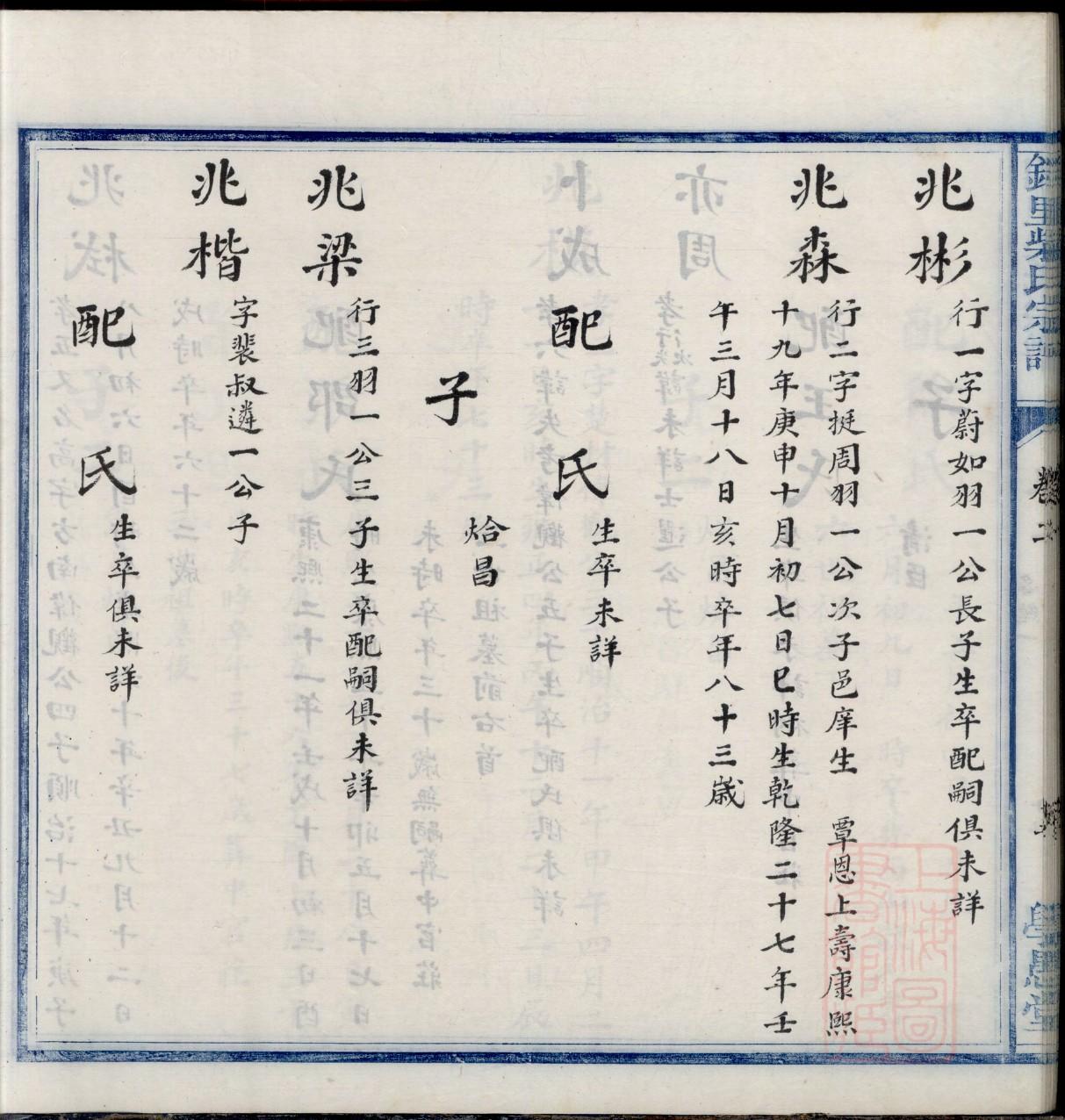 戴氏族谱福建分支