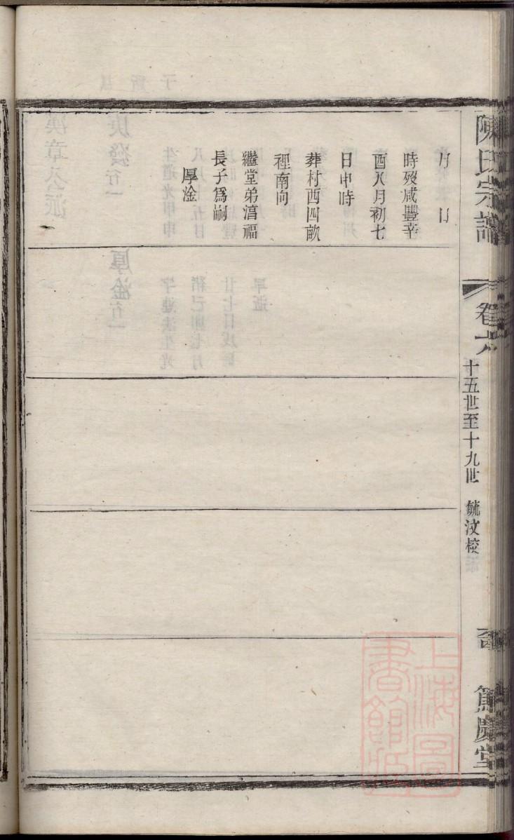 屠姓家谱辈分表