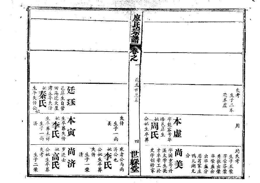 席家族谱查询