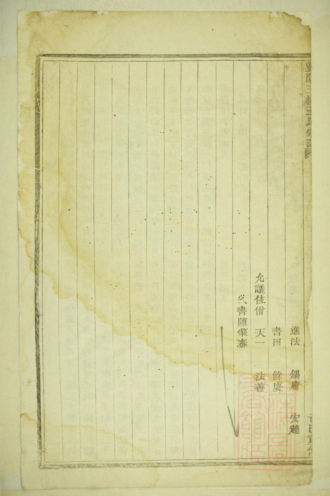 余氏家谱下邳堂