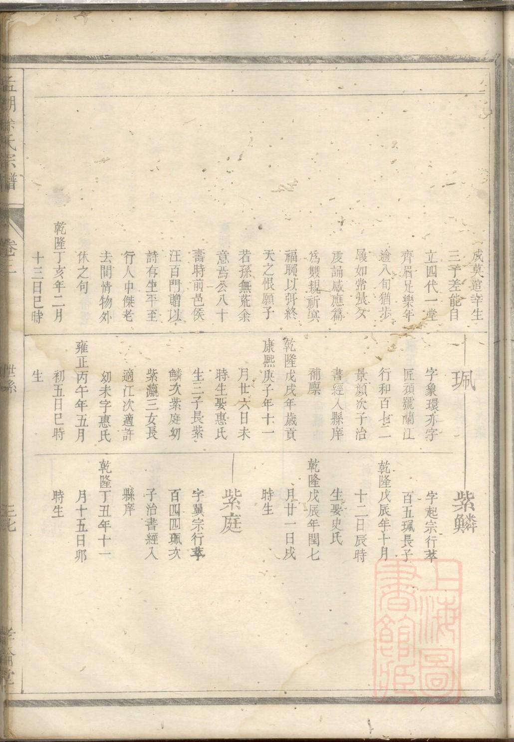 其氏族谱的收藏价值