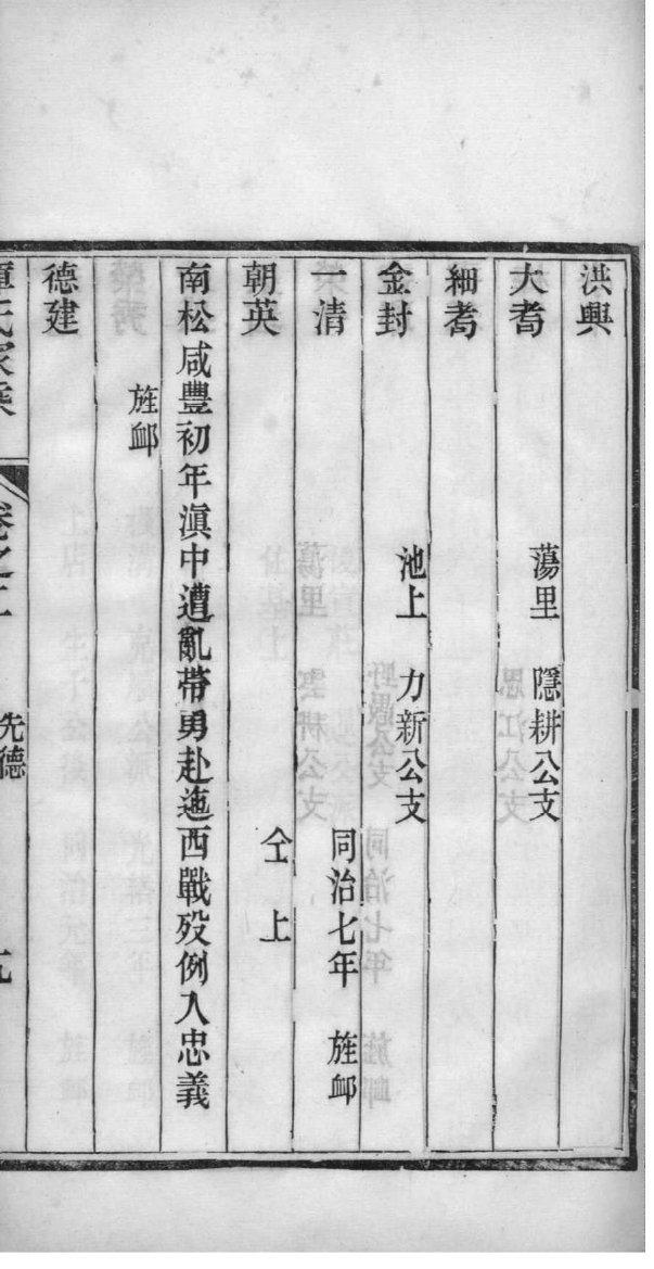 弓氏族谱图片