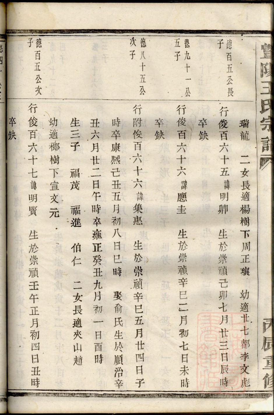 邬氏族谱字辈查询表