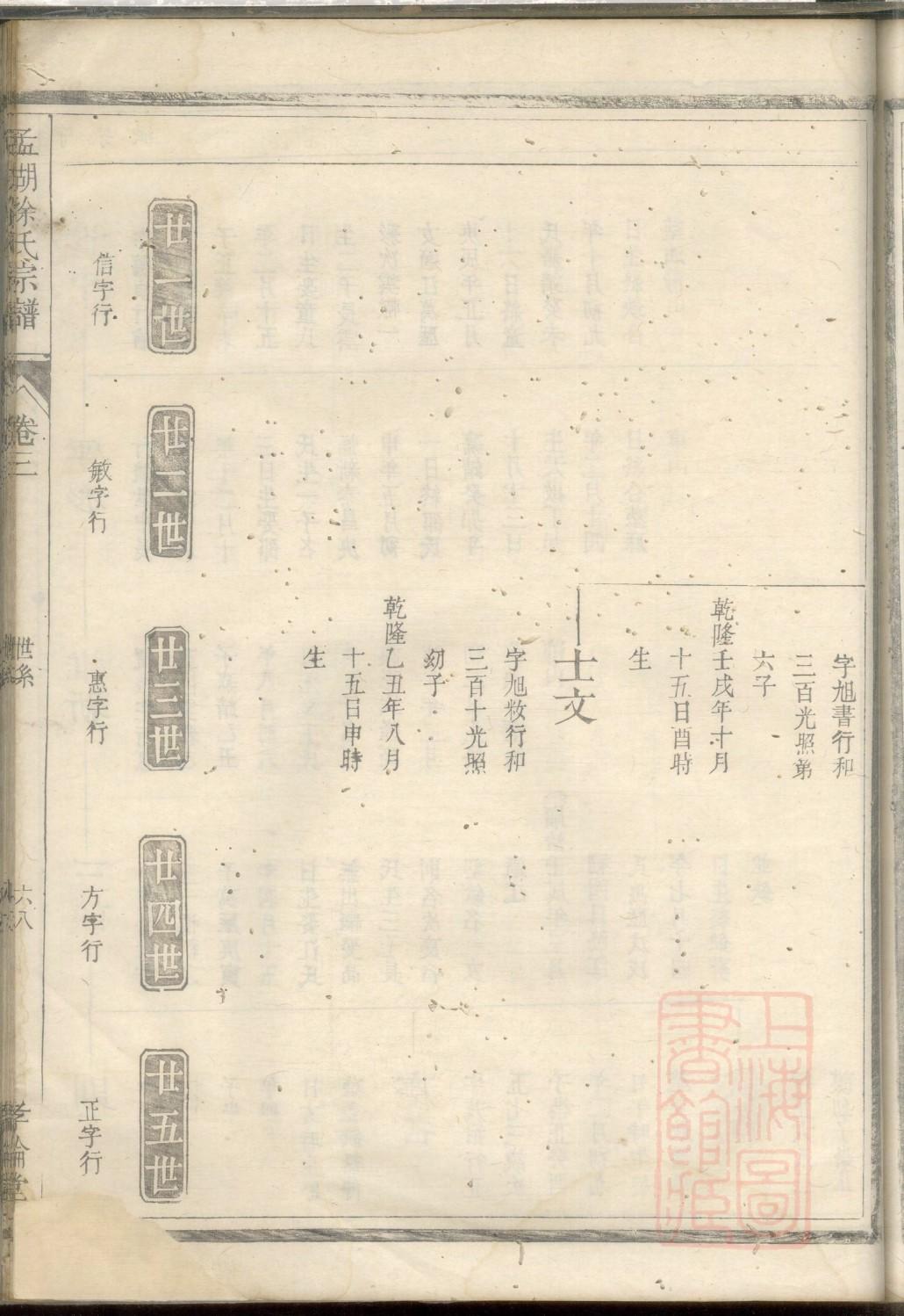 亓官氏族谱图片