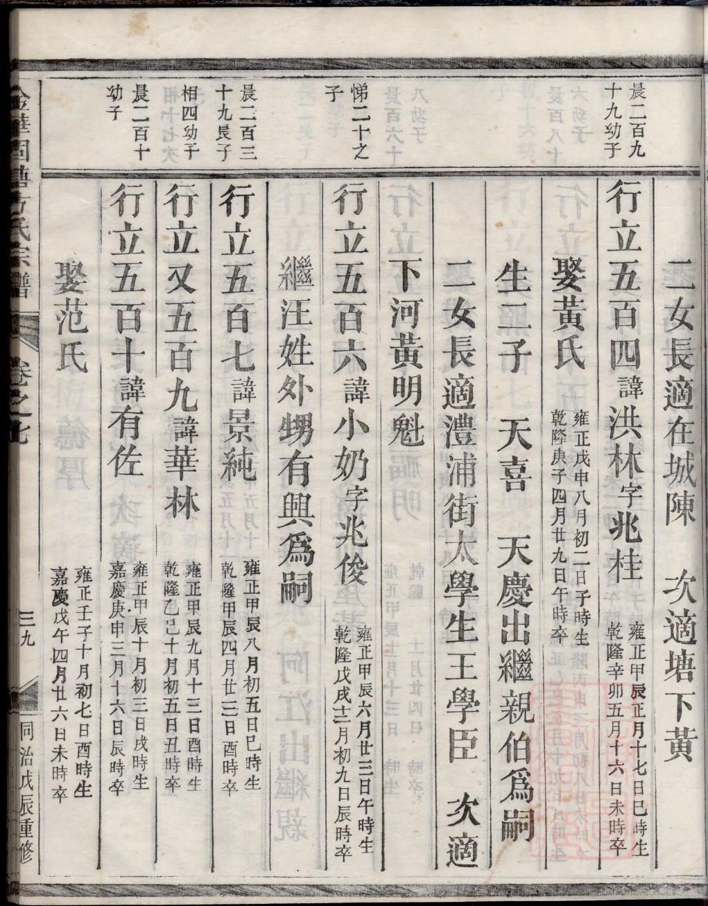 段氏族谱天津分支