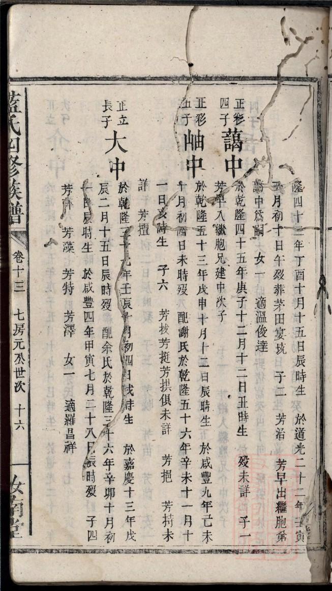 李氏族谱山东