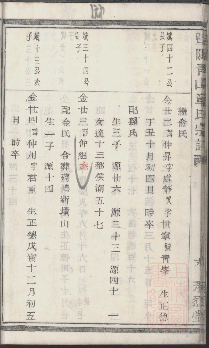 邱氏族谱河北分支