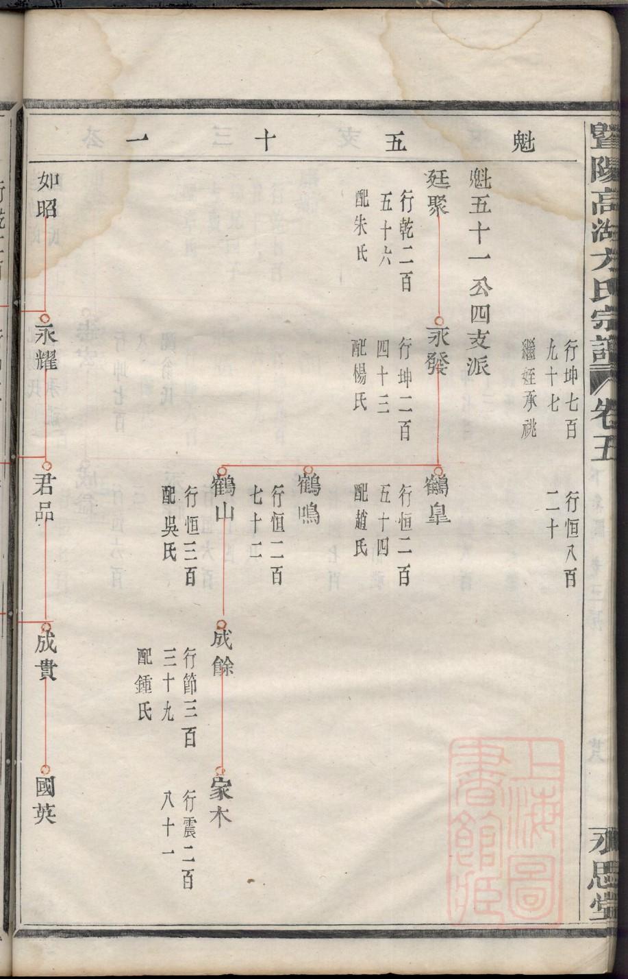家谱格式样本图