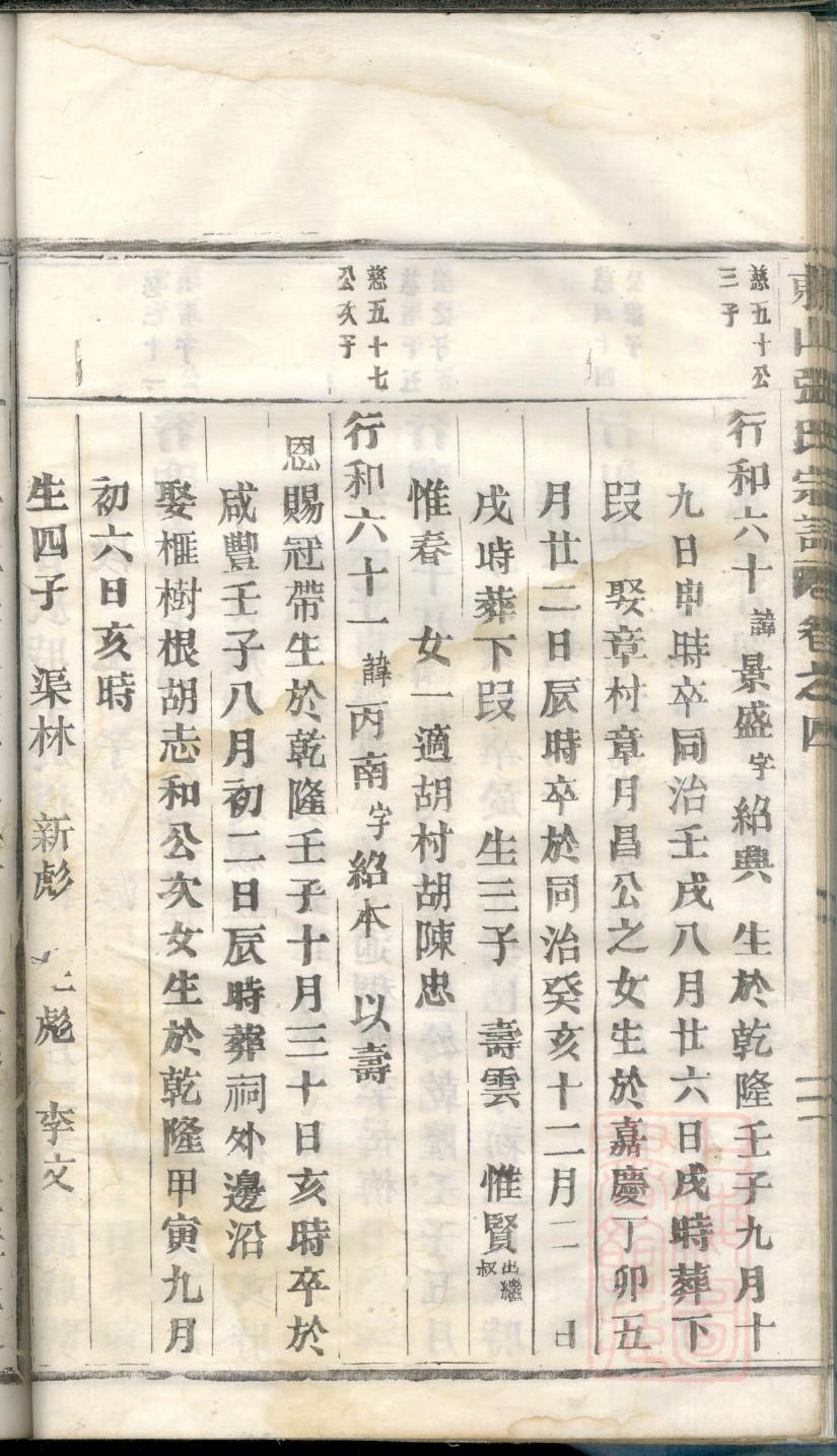 别氏族谱图片