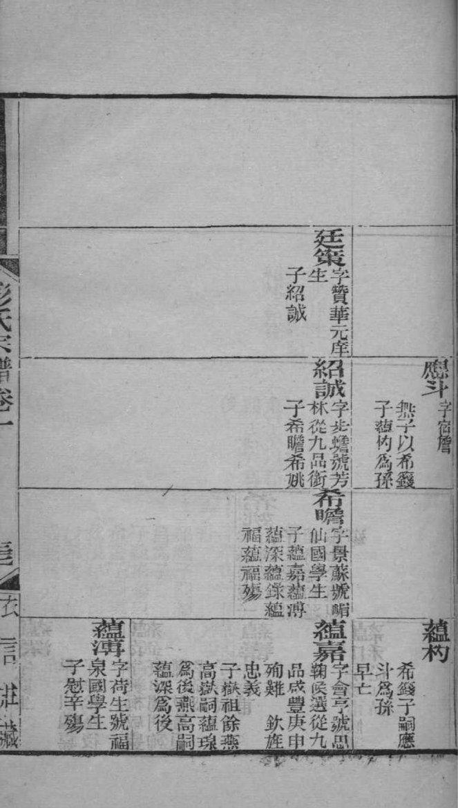 那氏族谱字辈查询表