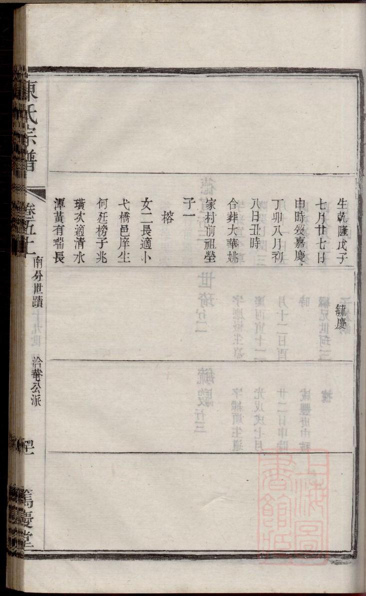 齐氏族谱字辈查询表