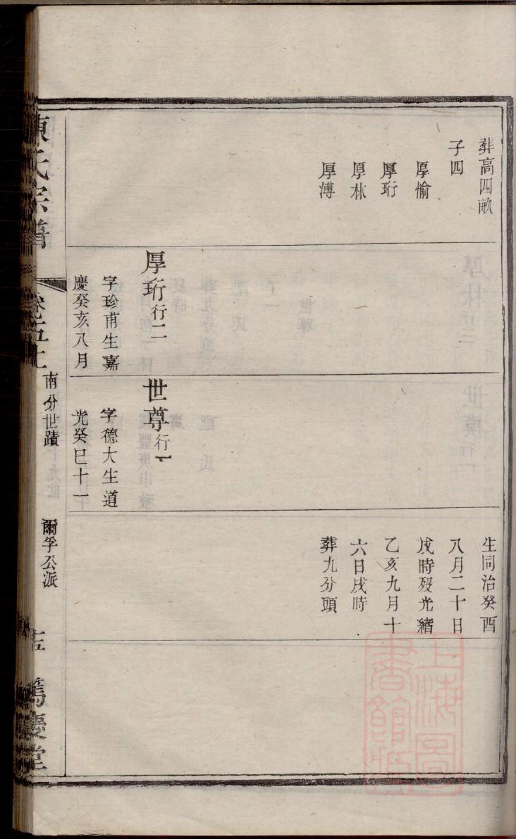 阎氏族谱黑龙江分支