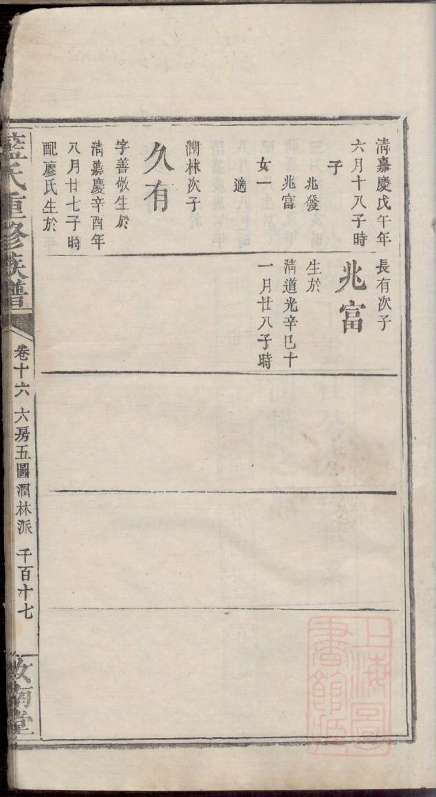 关羽后人族谱