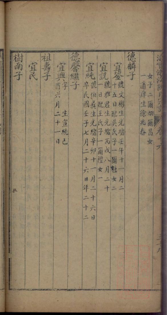 邵陵刘氏五修族谱