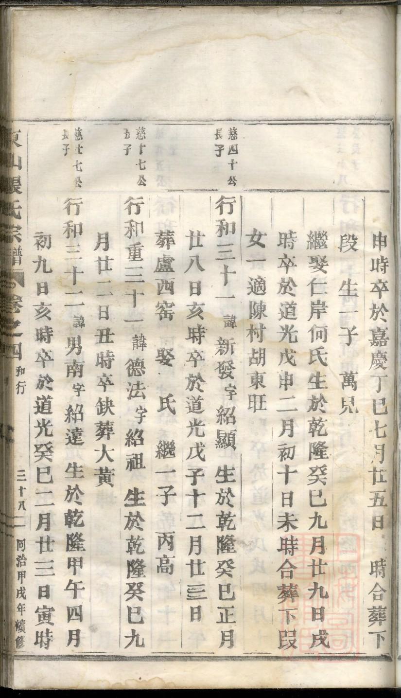 陈氏族谱广西分支