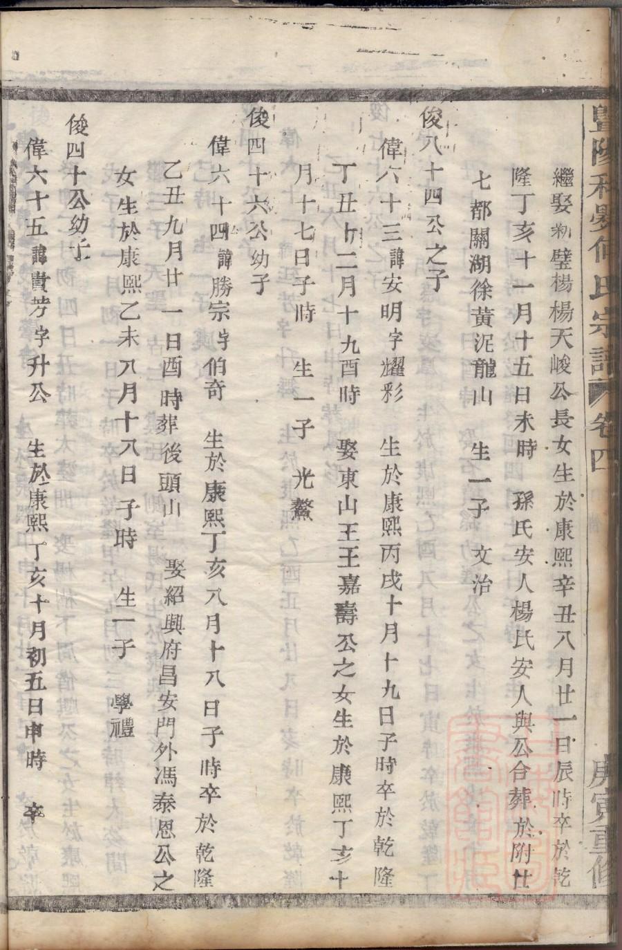林氏族谱字辈