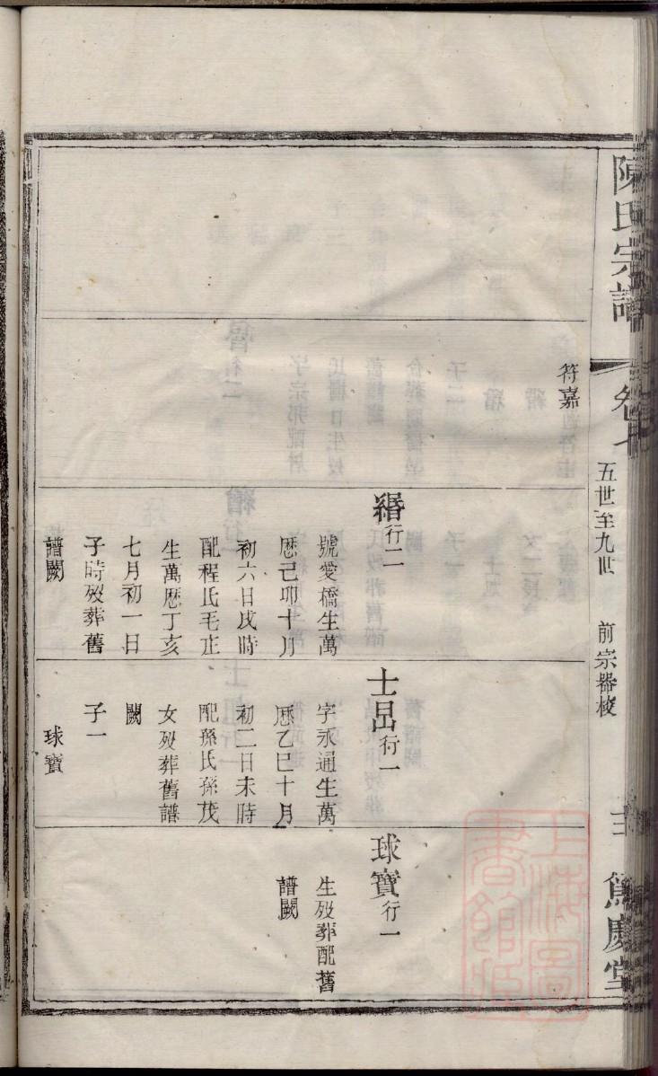 澹台氏族谱十六字家训