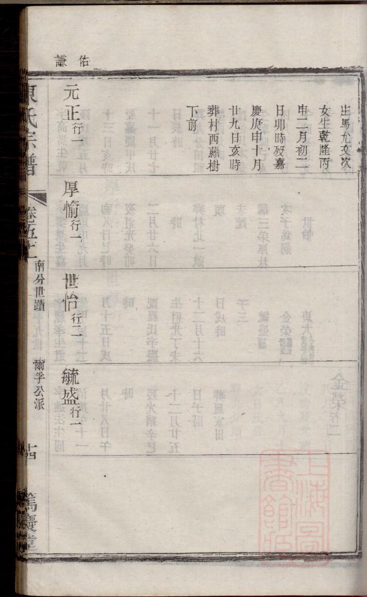 屈姓家谱辈分表