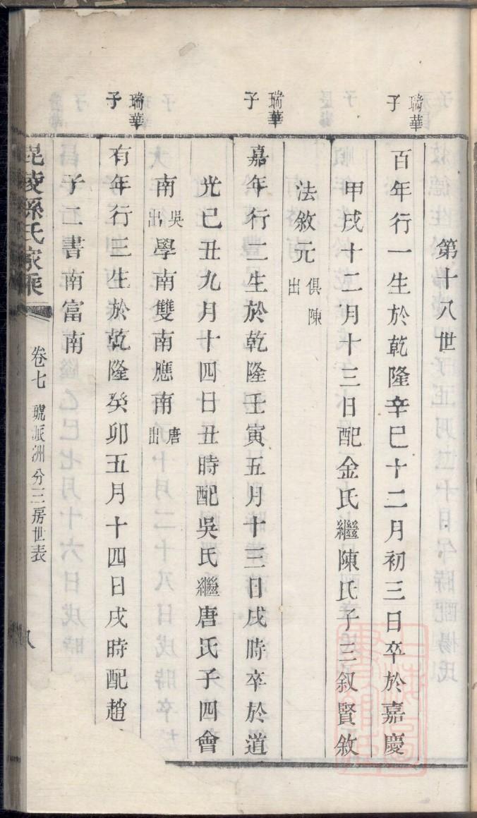 宿氏族谱十六字家训