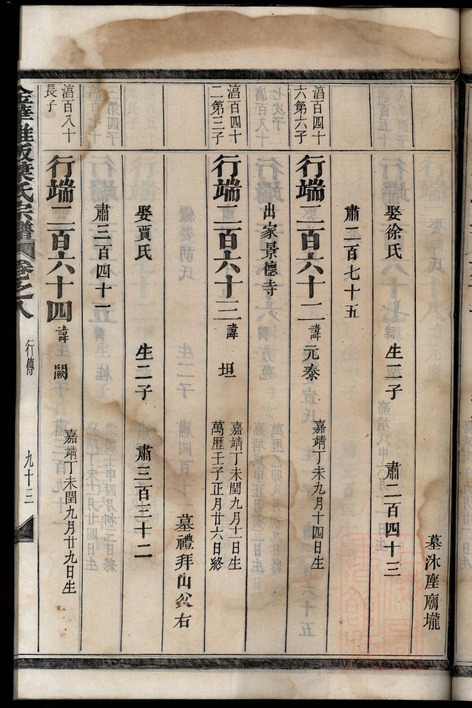 麹姓家谱辈分表