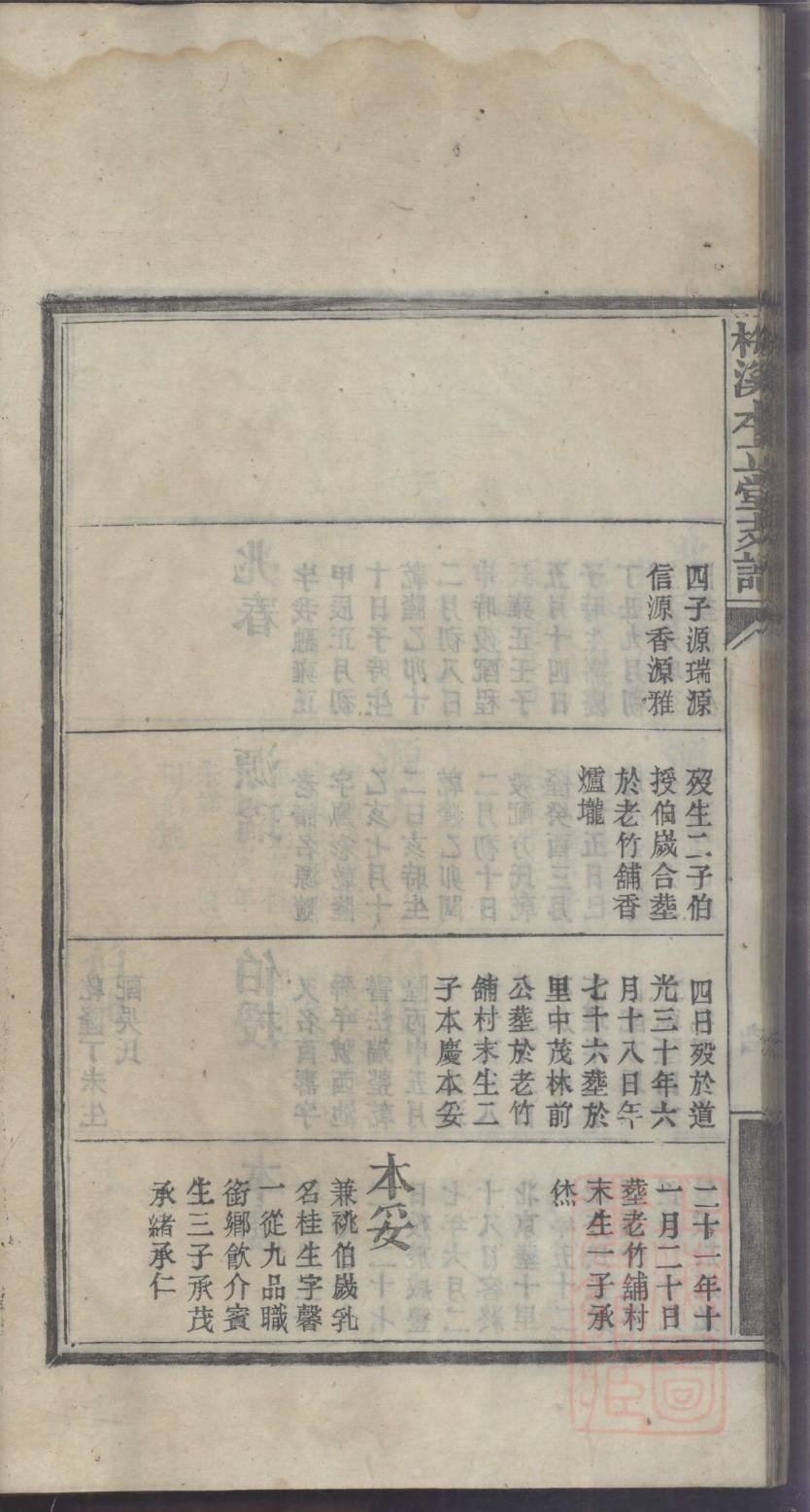 汤氏族谱字辈书