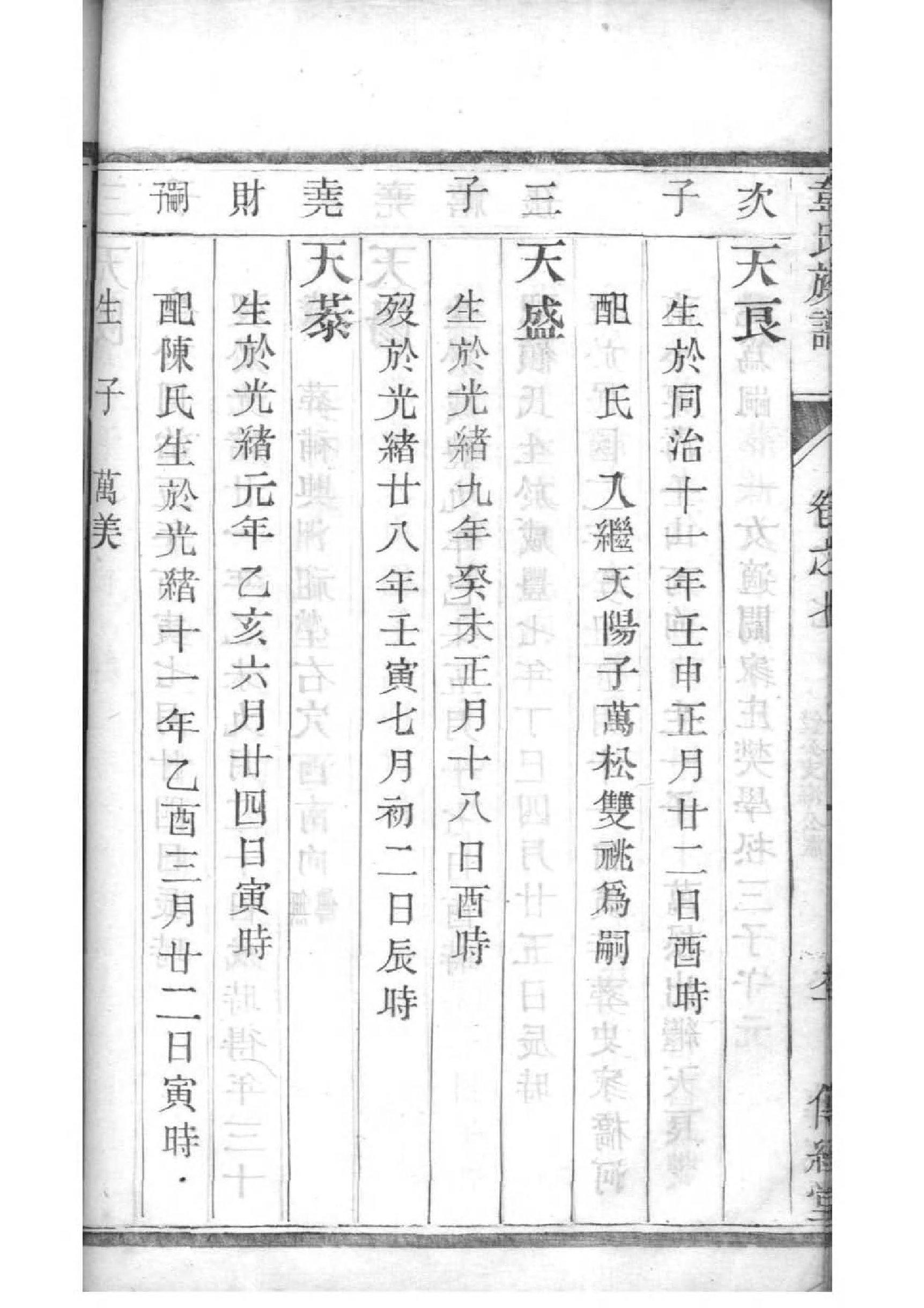苏氏族谱统一字辈