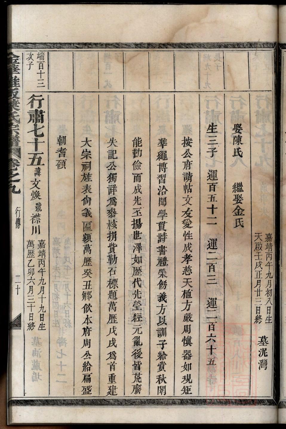 栾氏族谱图片