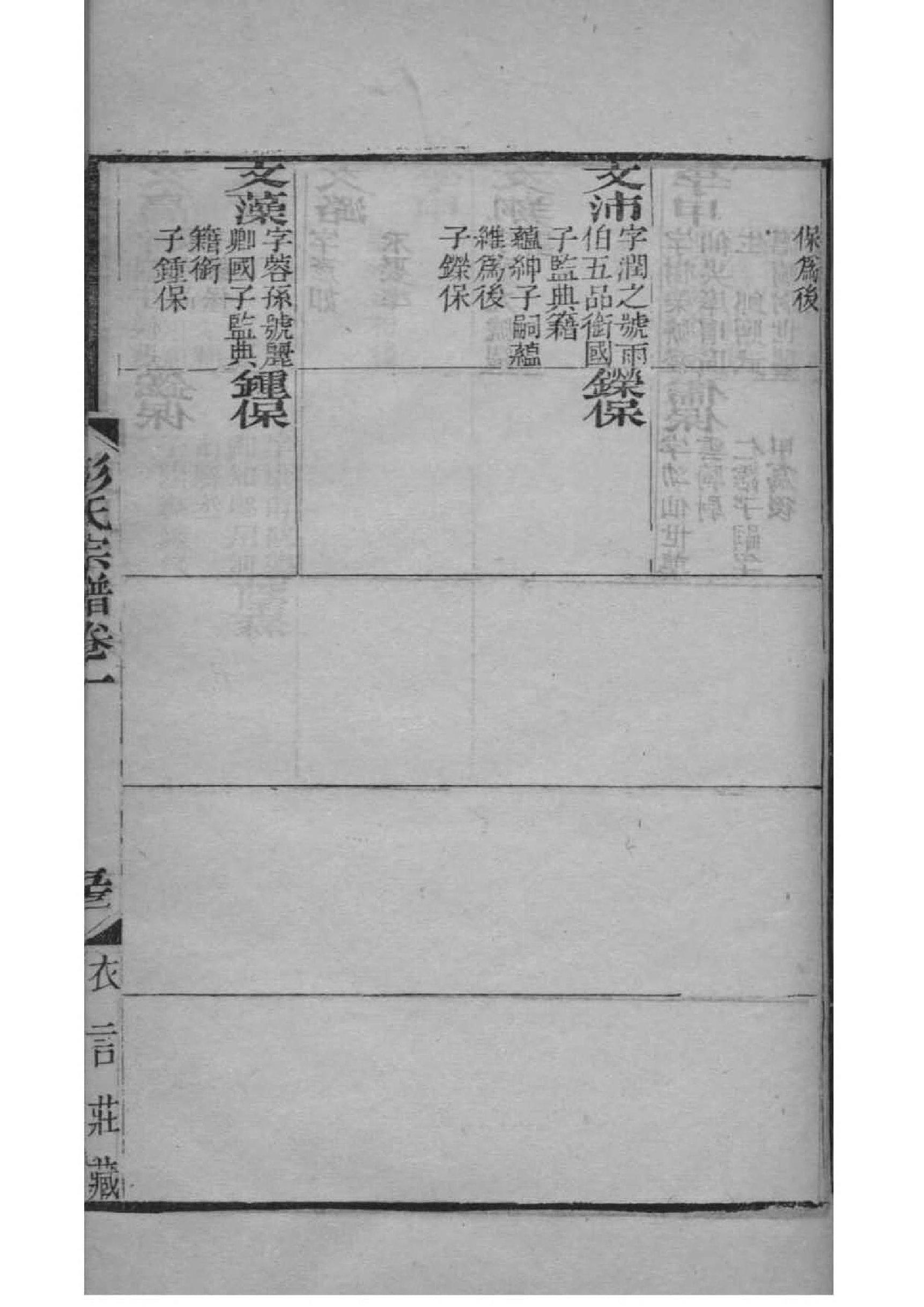 梁氏族谱陕西分支