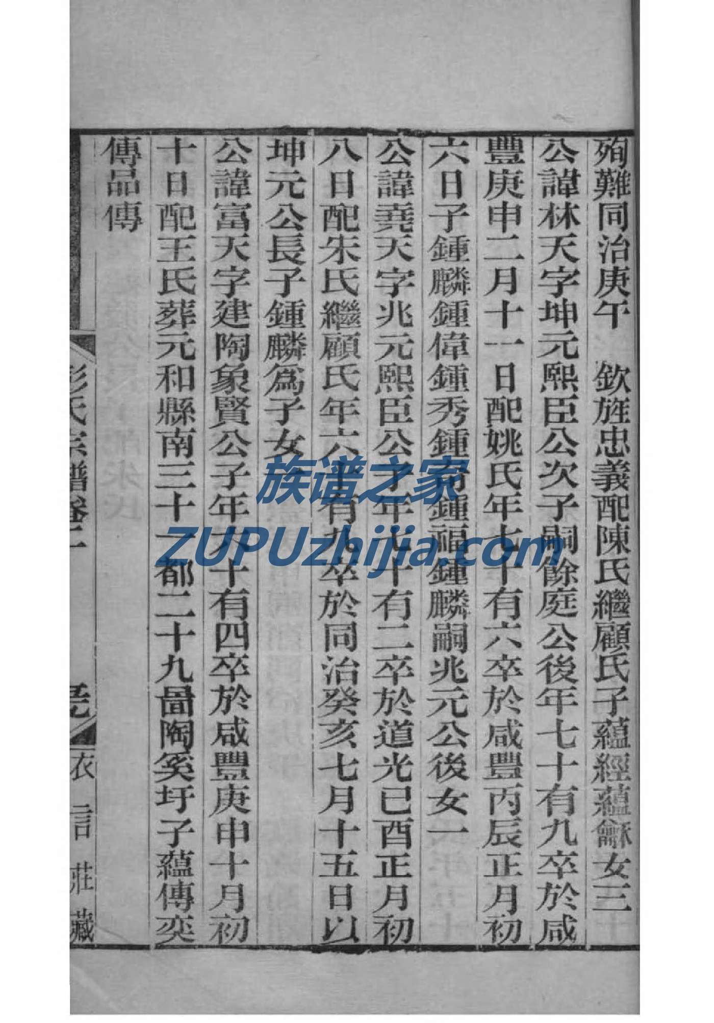 朱氏族谱福建分支