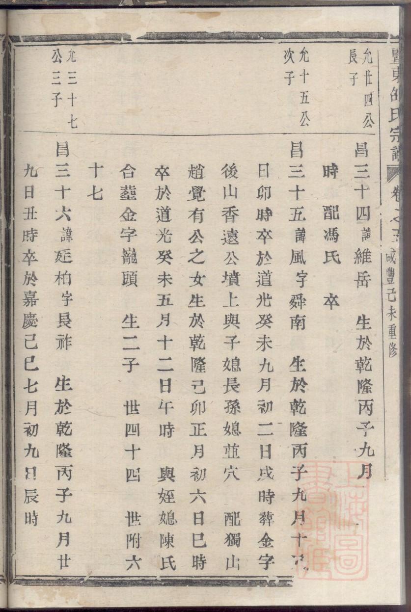 新式家谱