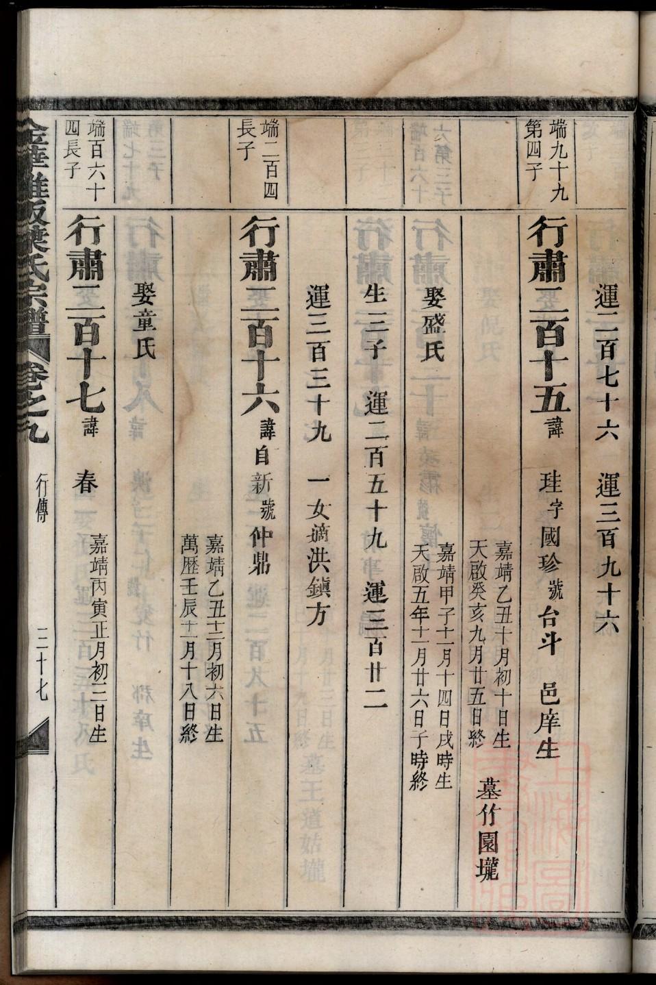 仲氏族谱字辈查询表