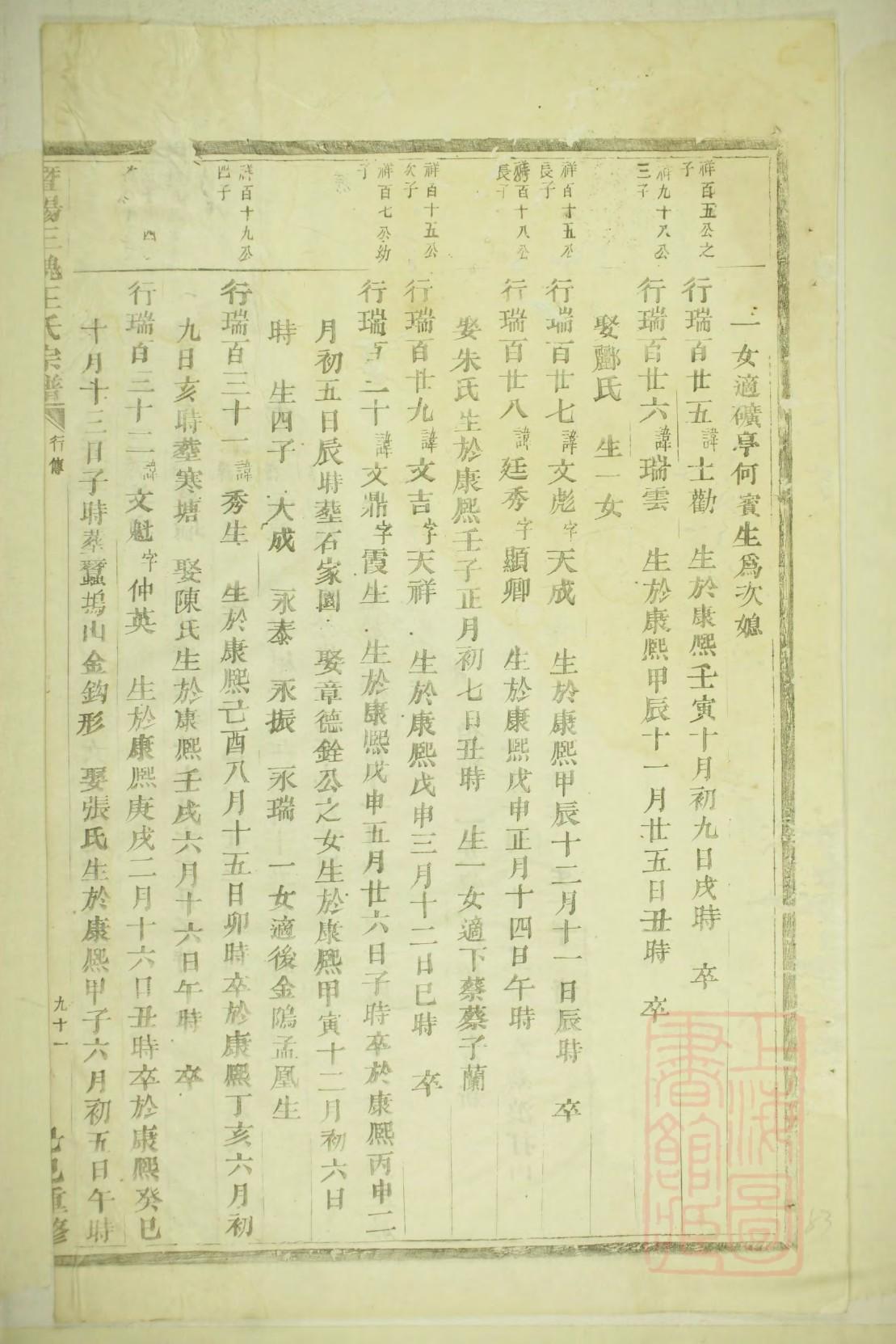 花姓家谱辈分表