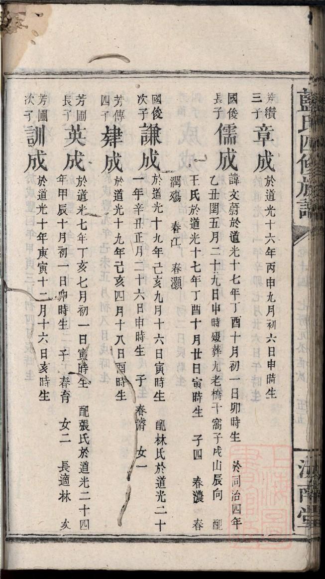 卓氏族谱辈分表
