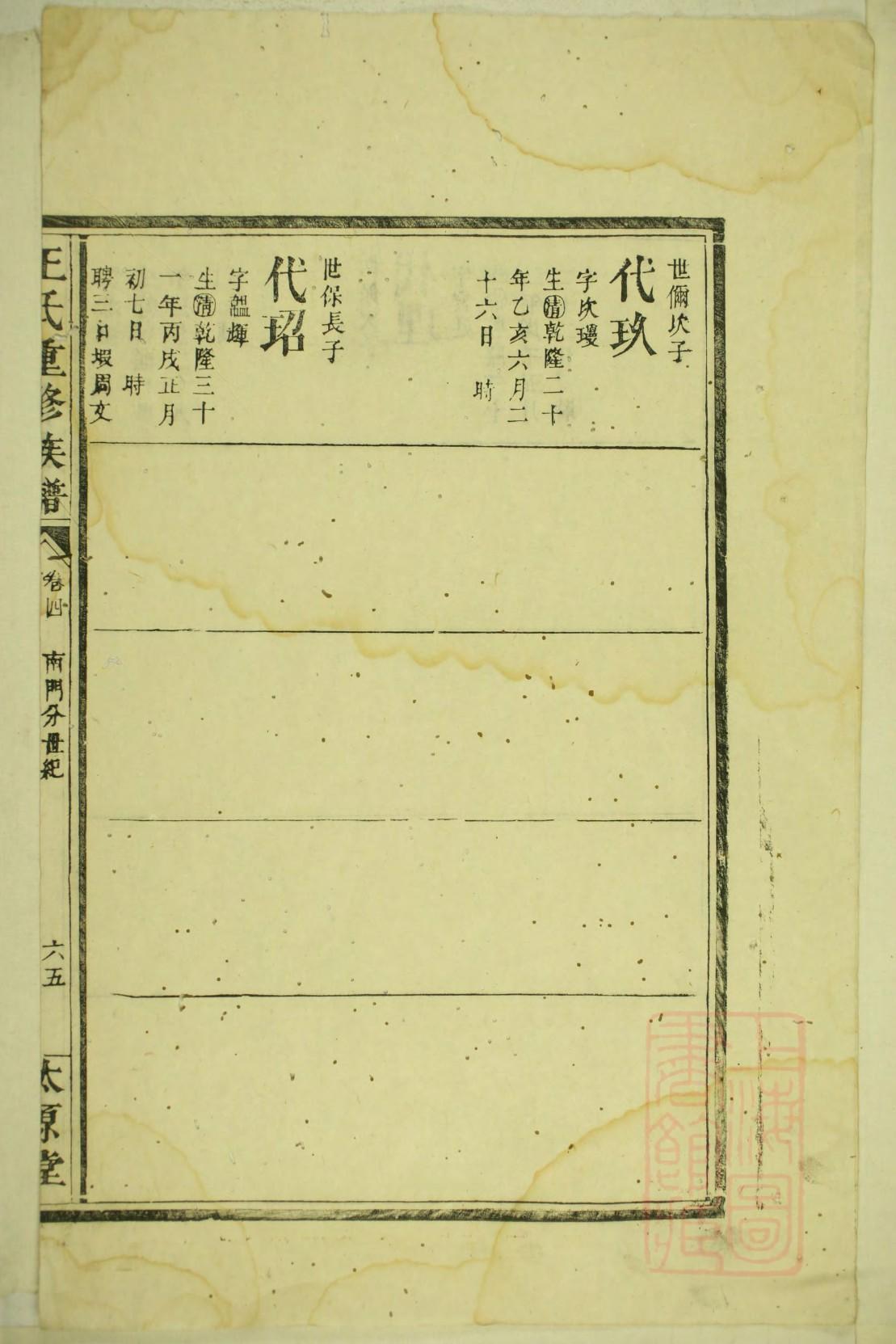 阳姓族谱