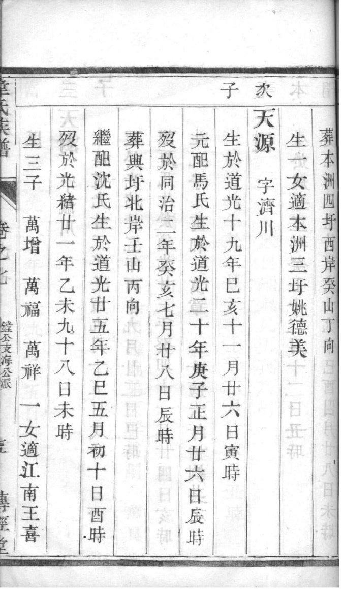 贾氏族谱海南分支