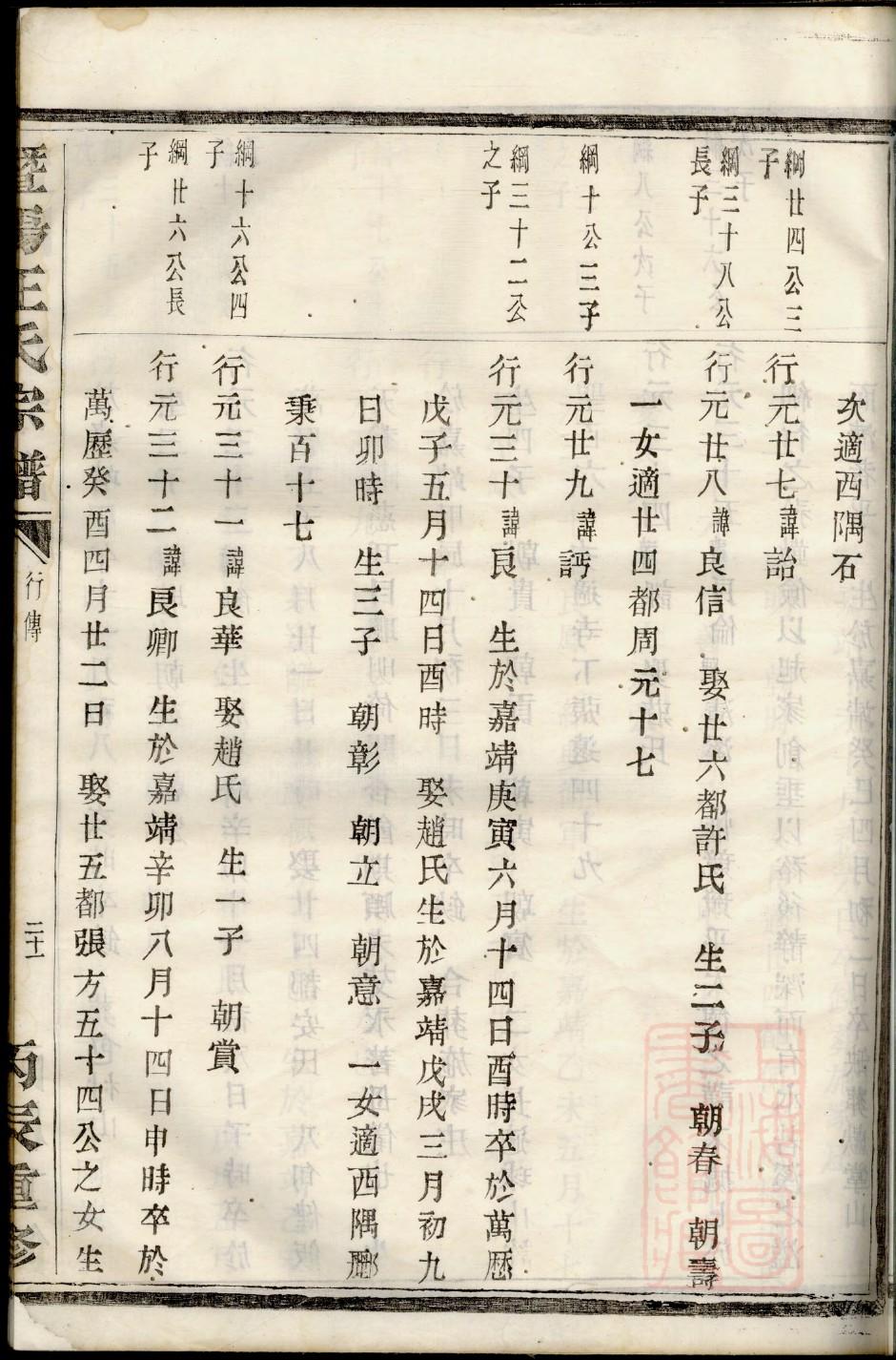 谭氏族谱河北分支