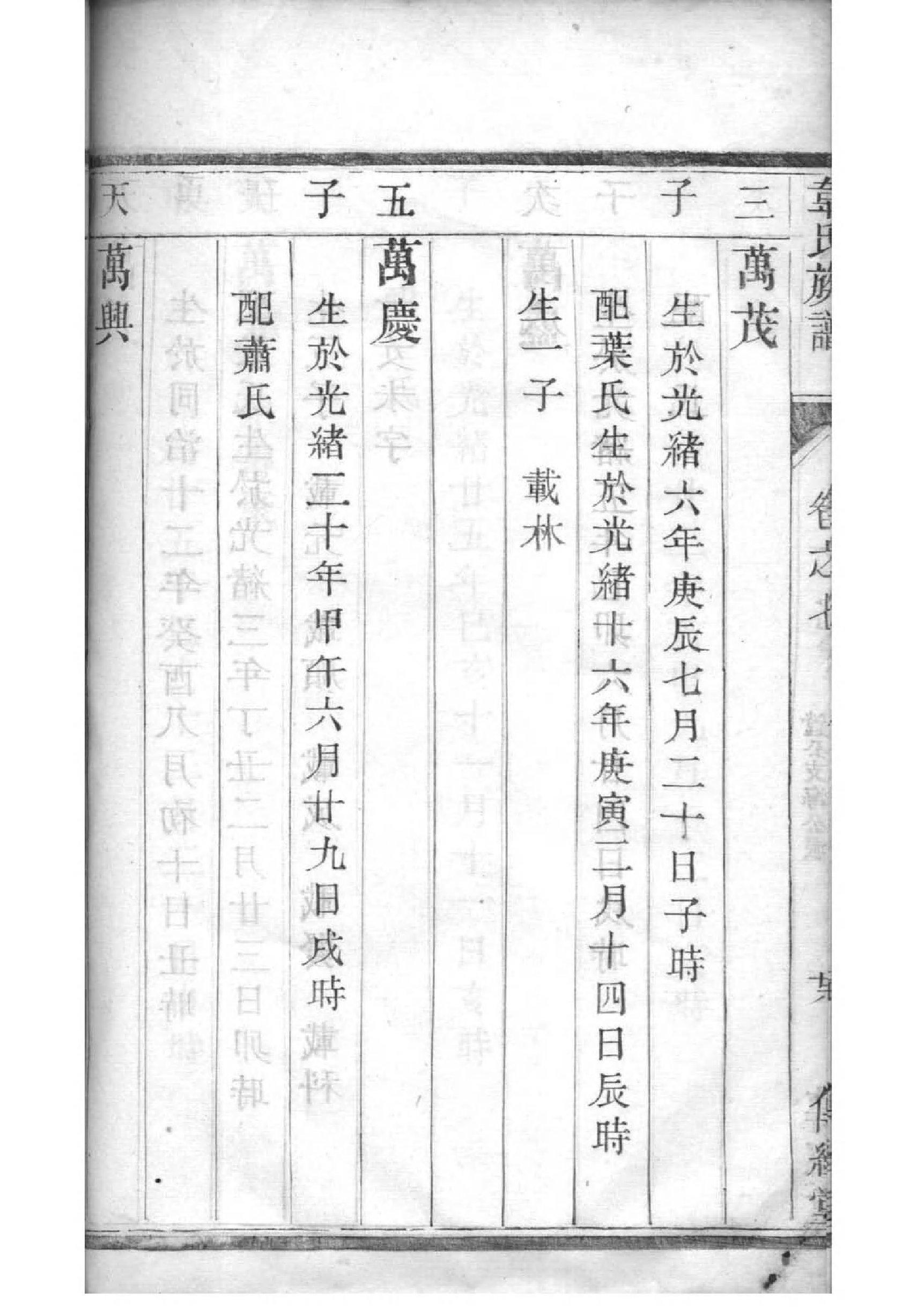 长谷氏族谱完整版