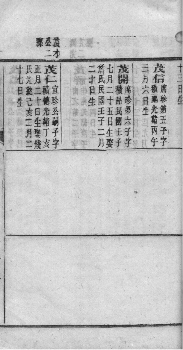 廉氏族谱十六字家训