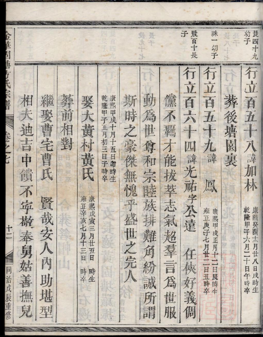 汲氏族谱购买价格