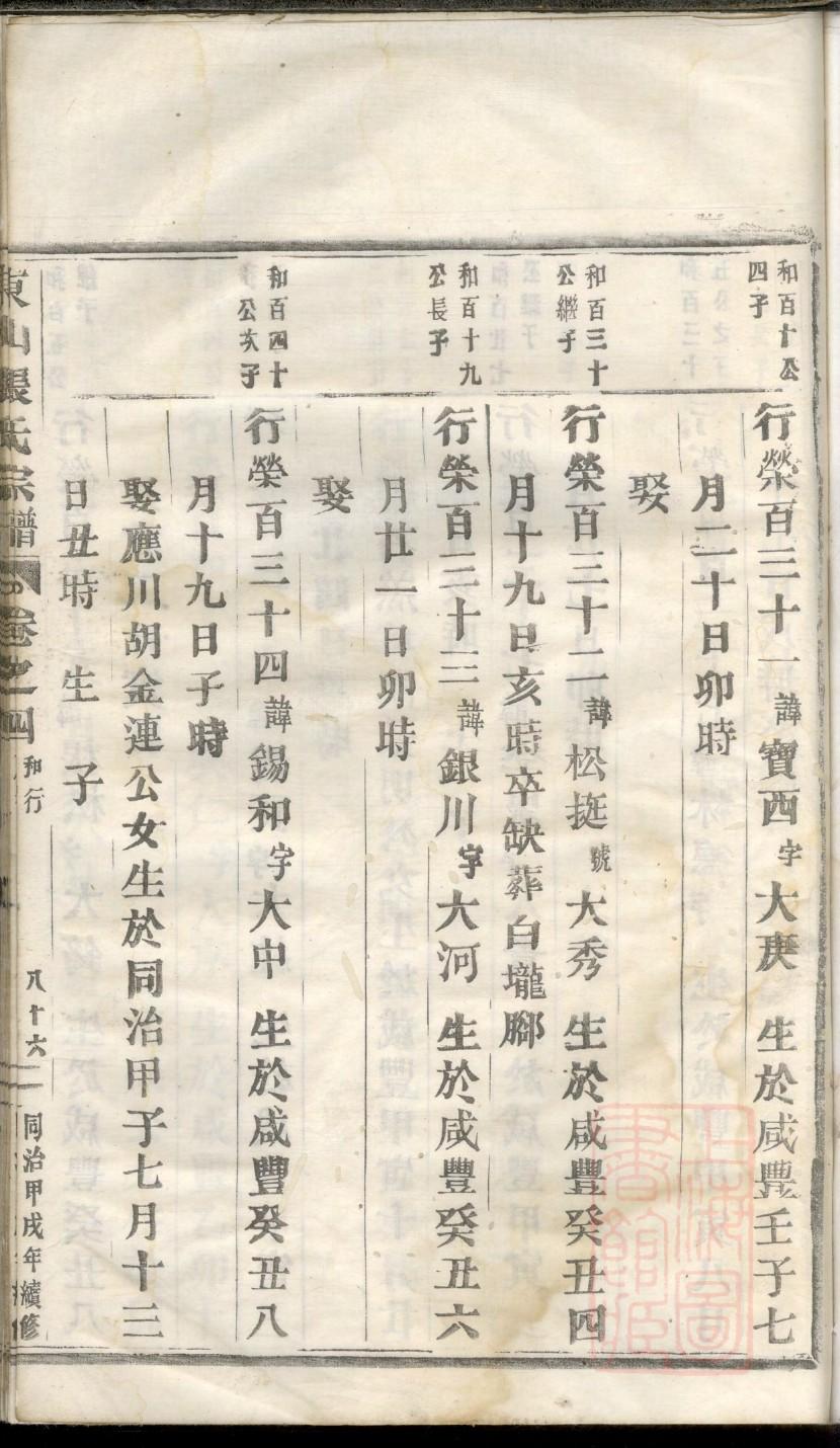 訾家家谱查询