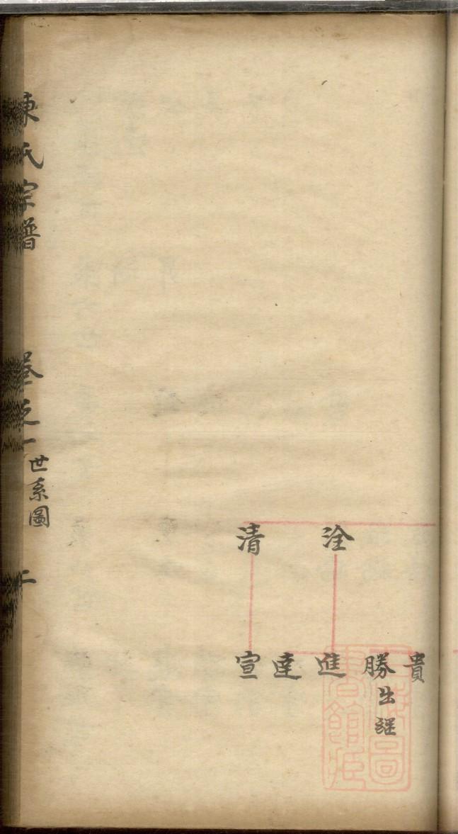 梁氏族谱湖北分支