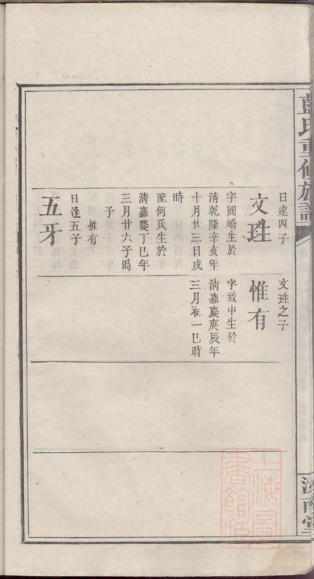 壬氏族谱十六字家训