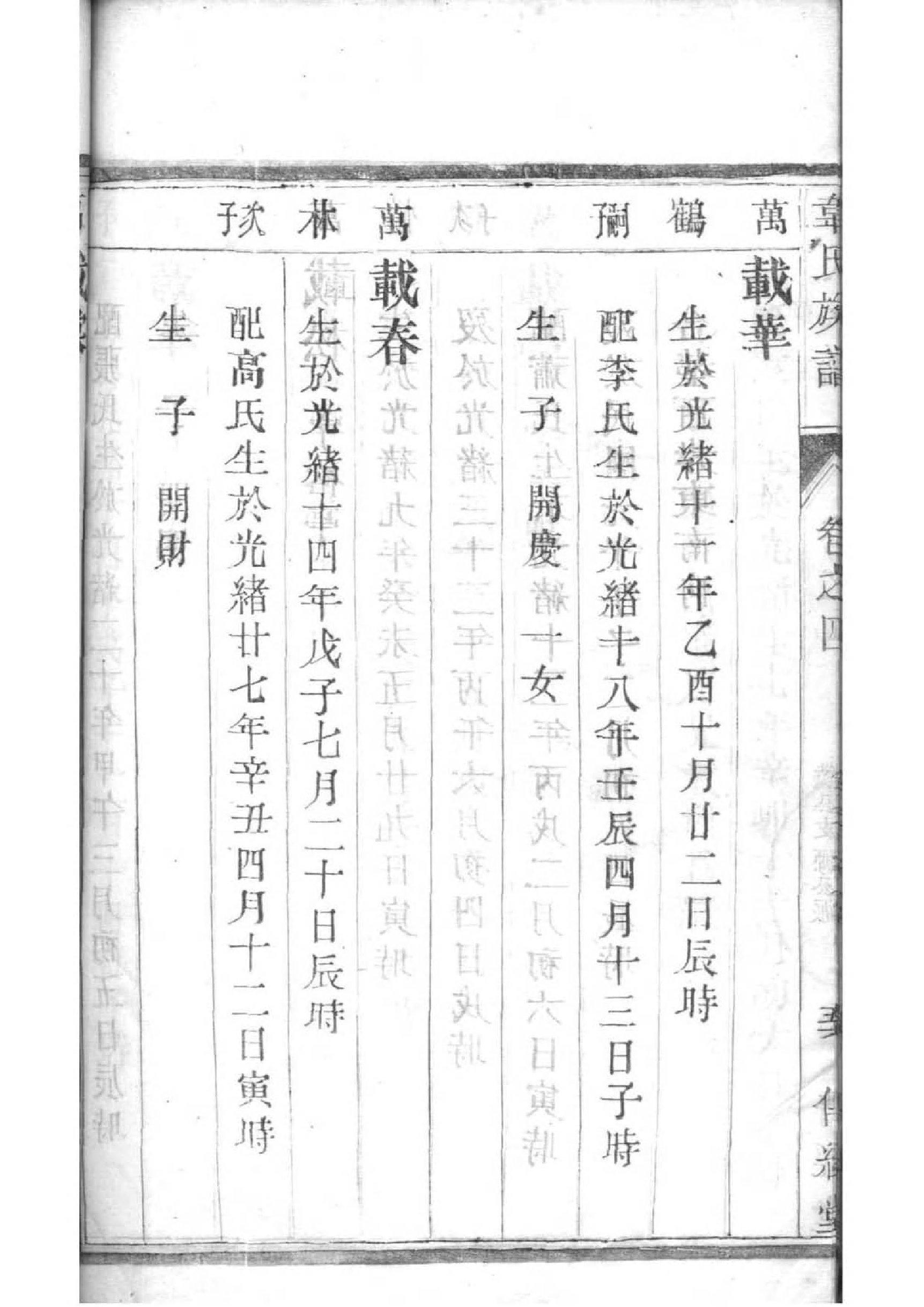 清代皇家族谱