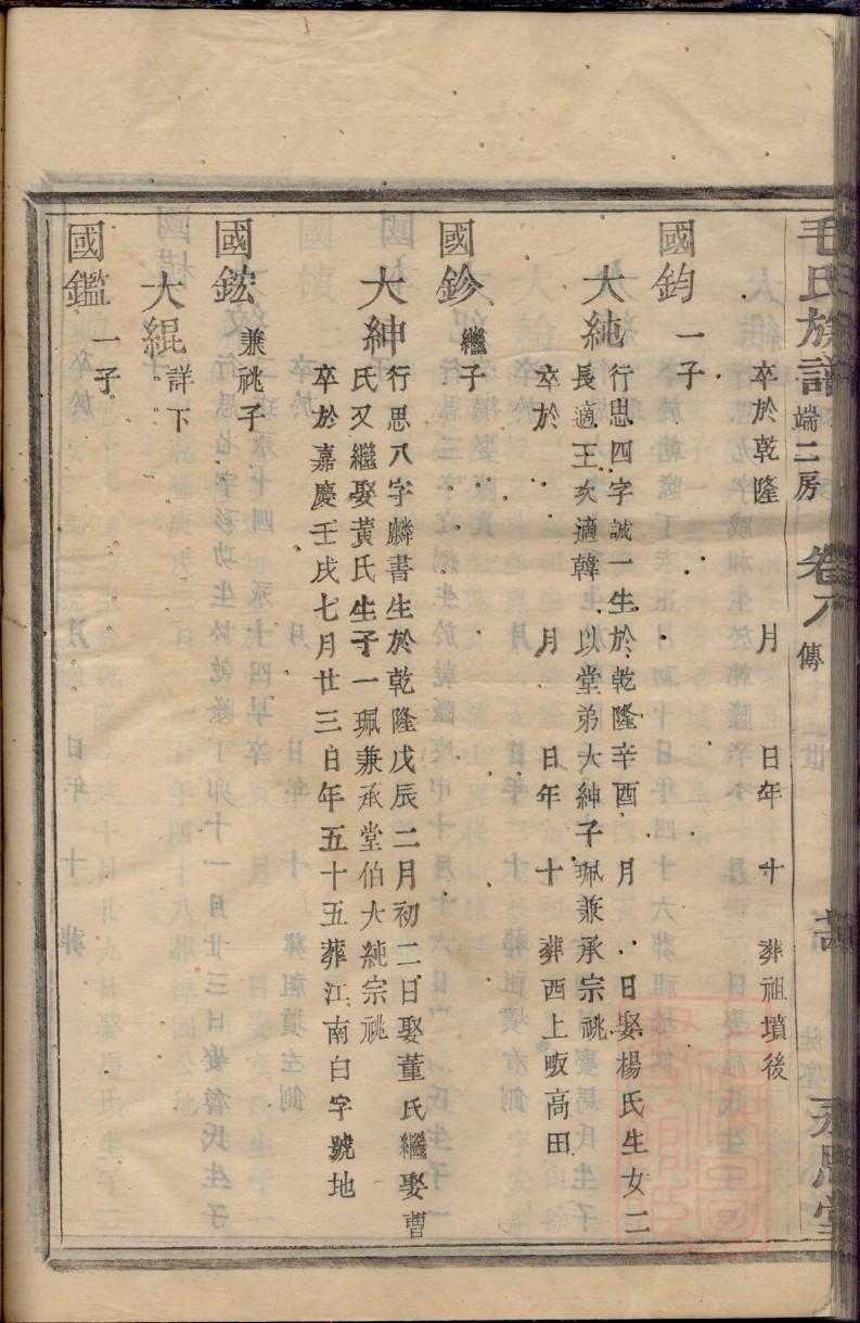 封氏族谱