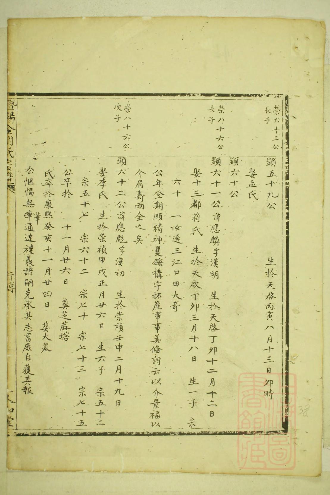 钮氏族谱图片