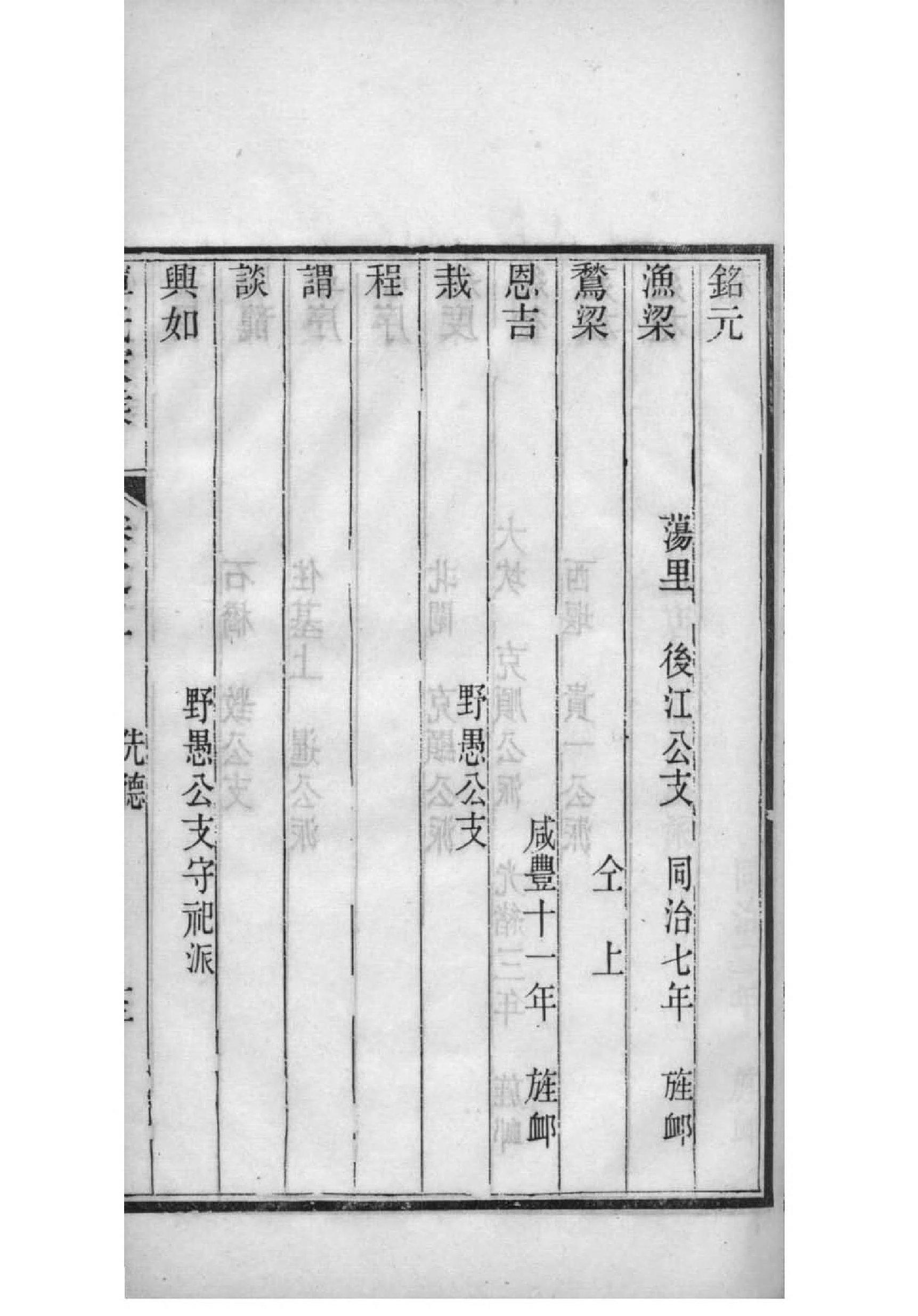李氏族谱辈分排名全部