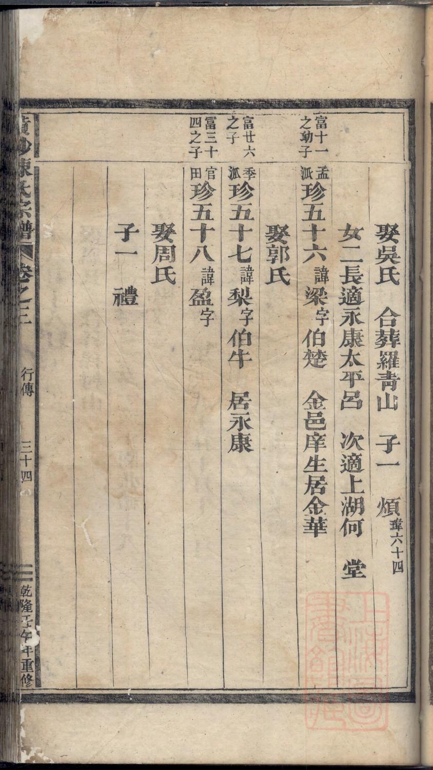 频家族谱查询