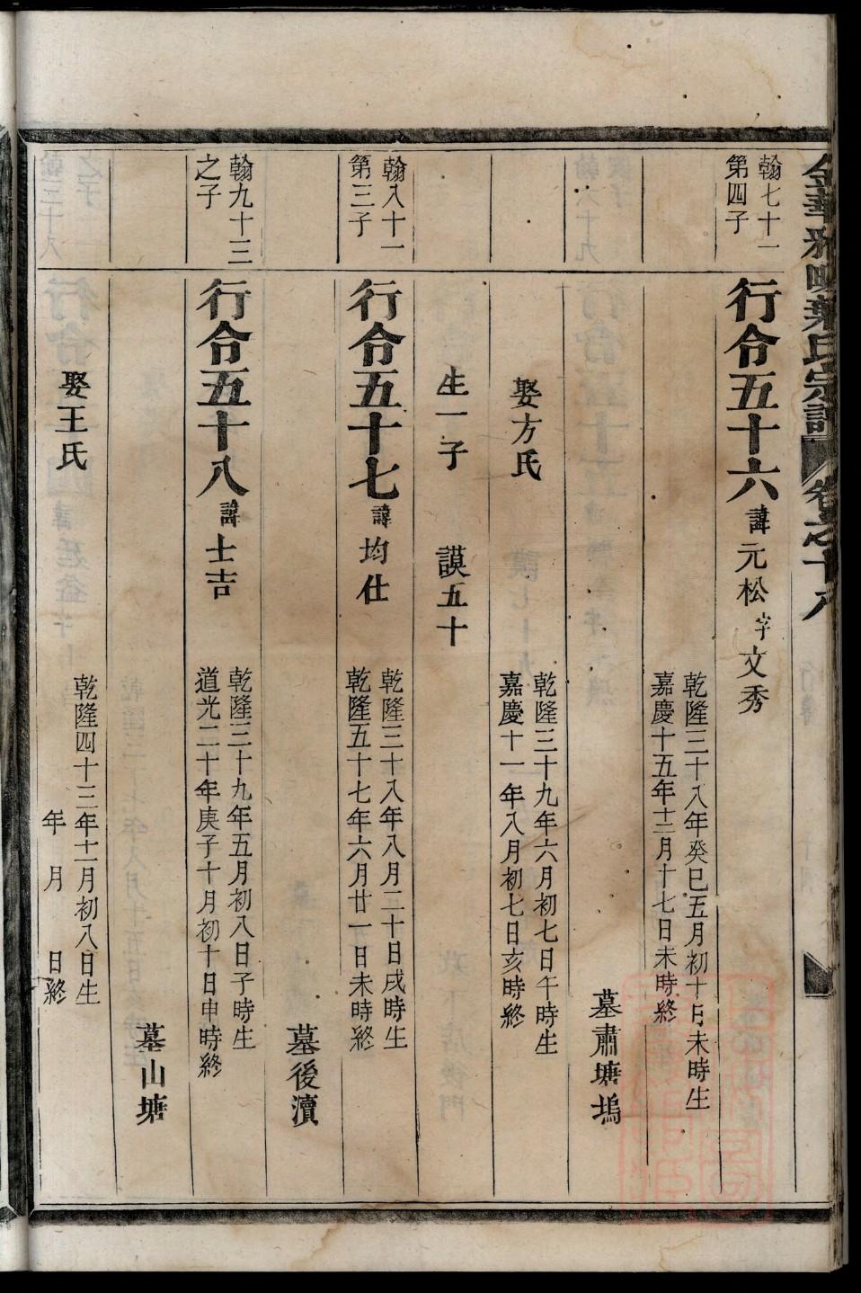 宋氏家谱辽宁